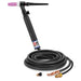 CK Worldwide 26 TIG Torch with gas valve and 12.5 foot 2 piece superflex power cable