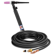 CK Worldwide 26 TIG Torch with gas valve and 25 foot 2 piece rubber power cable