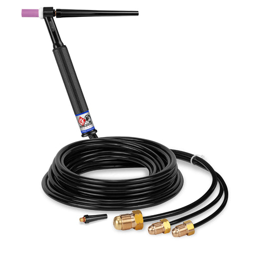 CK Worldwide CK230 300 amp water cooled TIG Torch with 12.5 foot rubber hoses