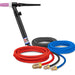 CK Worldwide Trim-Line 18 Water Cooled TIG Torch with gas valve and 12.5 foot superflex hoses