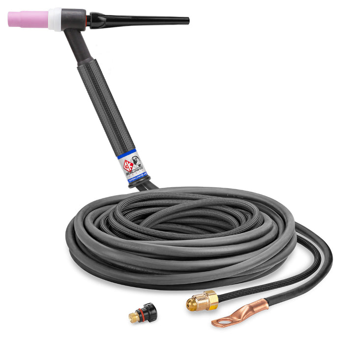 CK Worldwide Conctractor Special CKC150 TIG Torch with 25 foot 2 piece superflex power cable