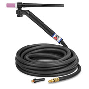 CK Worldwide FL130 Flex Loc TIG Torch with swivel head and 25 foot rubber power cable