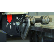 Close up of angle select for Steelmax BM21 SS portable beveling machine for stainless steel