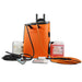 cougartron fury 200 weld cleaning machine with weld cleaning tools brushes and solution