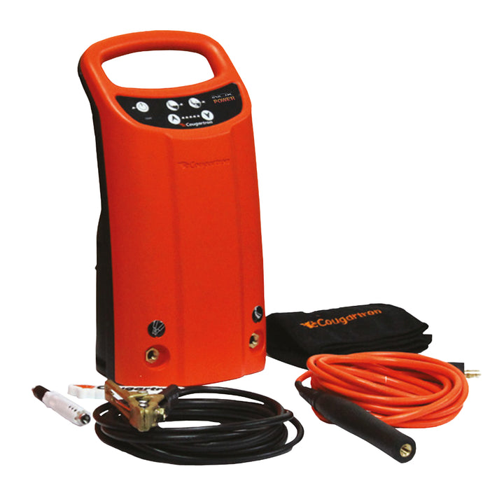 cougartron inox power weld cleaning machine with tools and weld cleaning brush