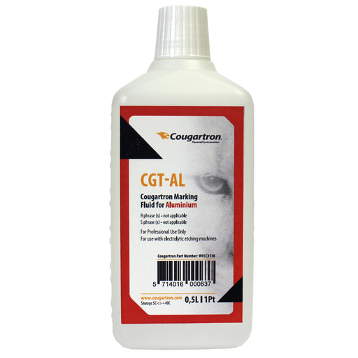 Aluminum marking fluid for Cougartron metal etching machine
