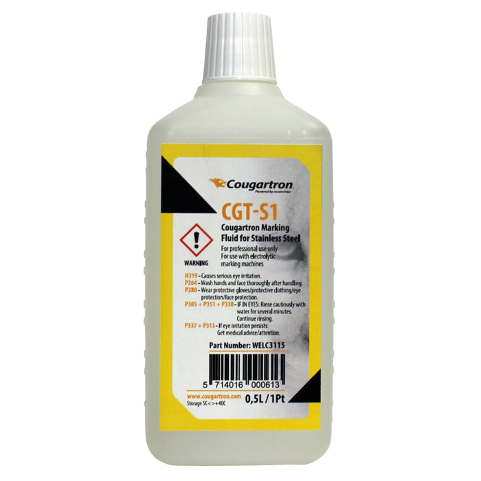 Stainless steel marking fluid for Cougartron metal etching machine