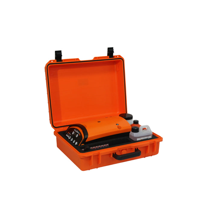 cougartron pro plus electrochemical weld cleaning system in orange case