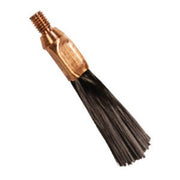 single cougartron weld cleaning brush with copper crimp