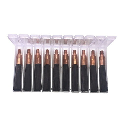 10 pack of Cougartron Superbrush weld cleaning brushes with copper crimp