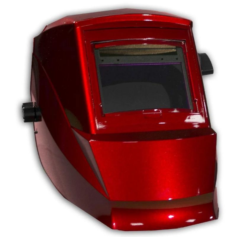 crossfire af660 auto darkening welding helmet glossy red color