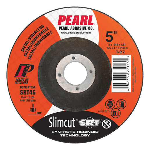 Pearl Slimcut SRT cut-off wheels, Available in both flat and depressed centers.