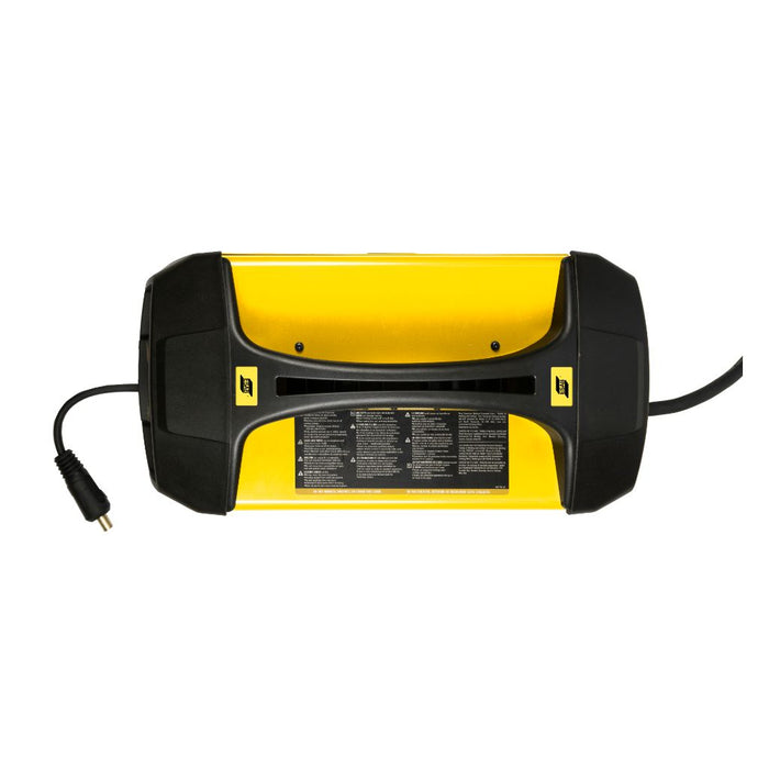 top down view of esab emp 210 welder showing carrying handle
