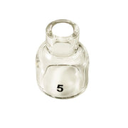 pyrex tig cup with number 5 showing