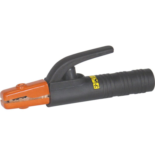 small 200 amp lenco jaw style stinger with black handle and orange head