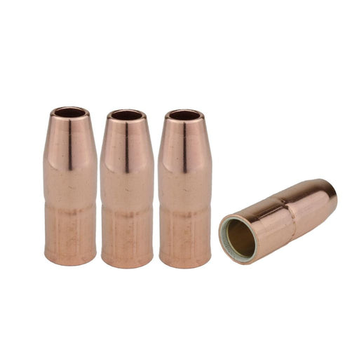 4 copper miller mig nozzles for use with m-series mig guns
