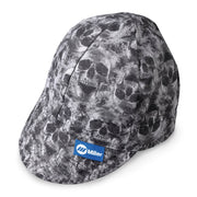 miller welders cap with ghostly skulls all over it