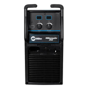 front control panel of millermatic 252 welder showing control nobs and ports