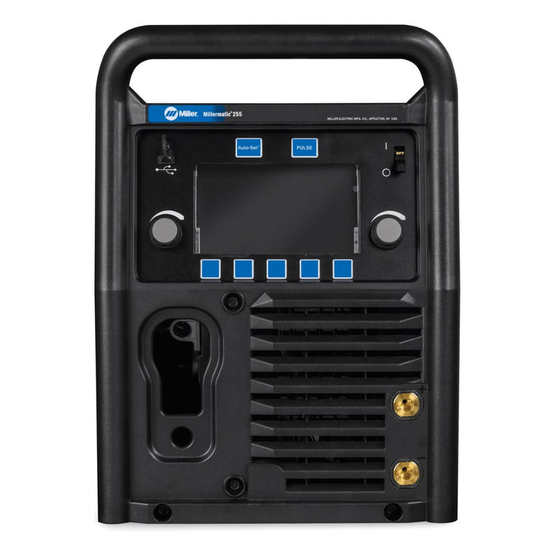 front control panel of miller millermatic 255 mig welder
