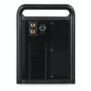 rear of miller multimatic 235 welder showing dual gas ports for mig and tig welding