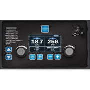 digital setting screen of miller multimatic 235 showing settings for mig welding steel
