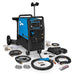 miller multimatic 255 welder with full package showing mig torch, tig torch, foot pedal, ground clamp, stick stinger, argon flowmeter, and consumables