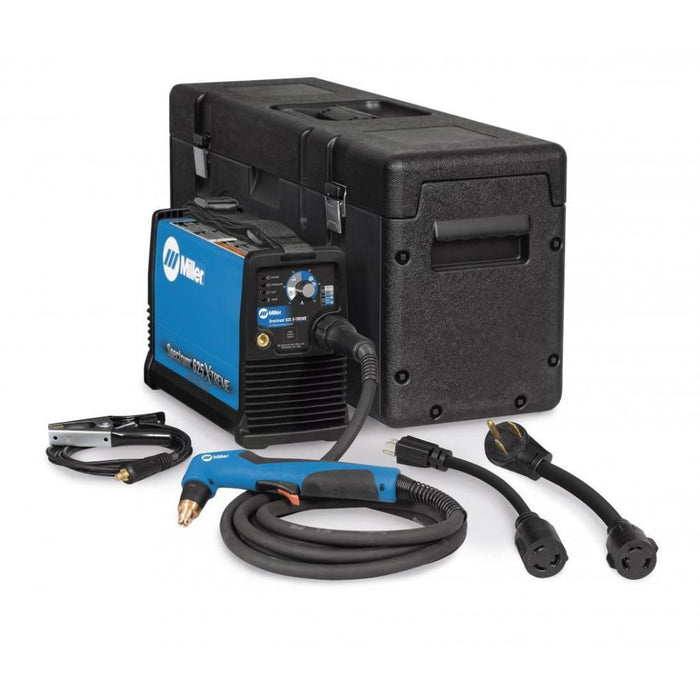 miller spectrum 625 plasma cutter package with carrying case cutting torch and ground clamp