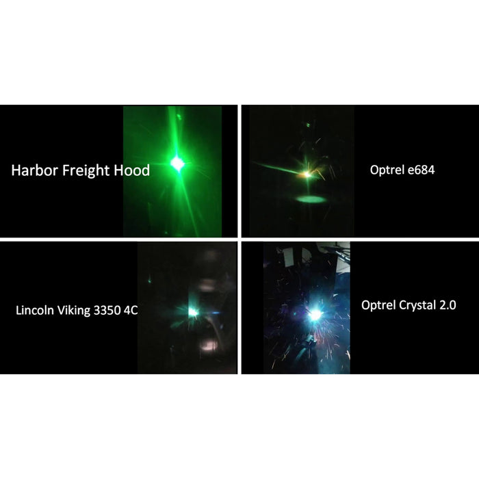 comparison between optrel crystal, optrel e684, lincoln viking 3350 4c