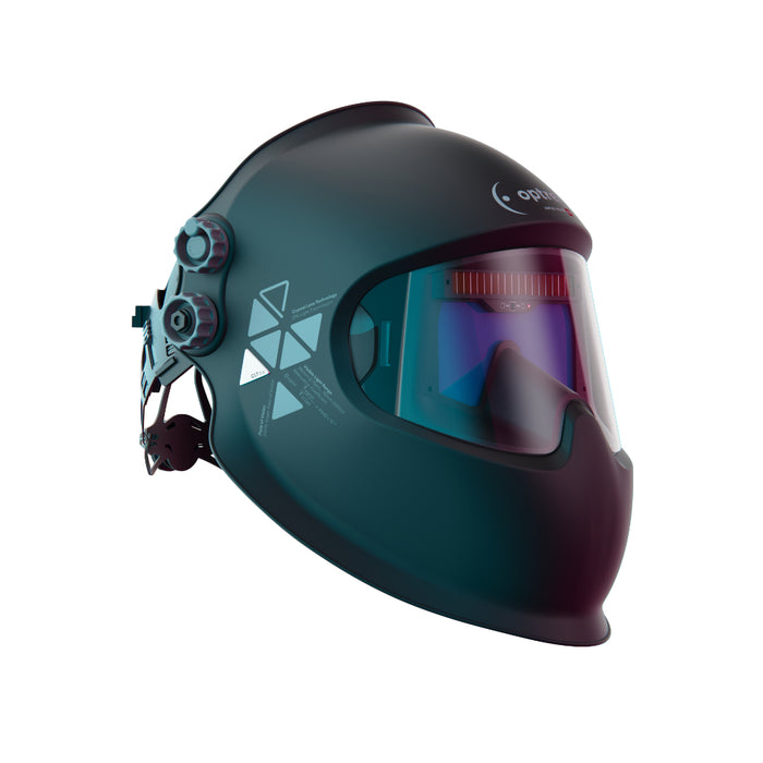 optrel panoramaxx clt welding helmet matte black right side view
