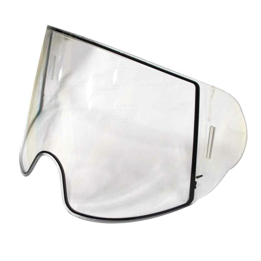 Optrel Panoramxx front cover lens. Clear curved plastic with nose cutout