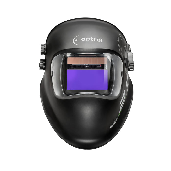 optrel vegaview 2.5 welding helmet front view showing auto darkening filter
