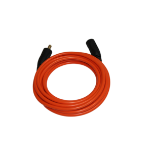 Orange 20 foot extension cable for ground clamp of cougartron inox fury 200 weld cleaner