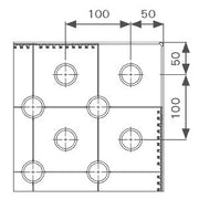 Diagonal hole pattern of system 28 siegmund welding table