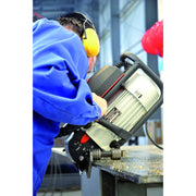 Steelmax BM21 SS portable beveling machine for stainless steel - In use on angle