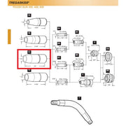 tregaskiss mig gun parts diagram showing 401-5 mig gun nozzle