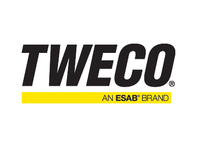 Official logo for tweco with an esab brand written underneath