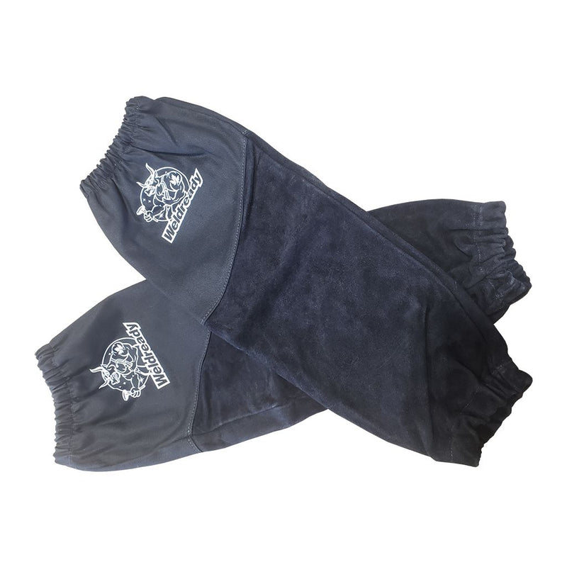 Weldready flame retardant sleeves, showcasing the Weldready logo