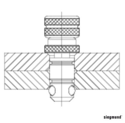 Short Universal Adjustable Fast Clamping Bolt (Burnished)