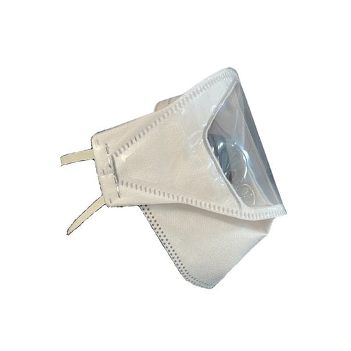 side view of clear window n95 respirator mask