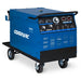 heavy industrial 650 amp MIG welder on cart with room for gas cylinders
