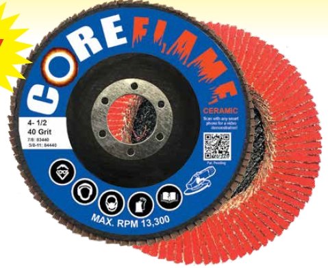 CoreTemp Core Flame High Density Flap Discs - Weldready
