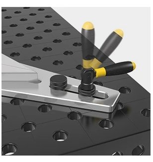 Fast Clamping Bolt with Handle for System 28 - Weldready