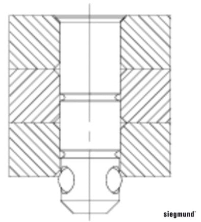 Long Flush Mount Bolt (Burnished) - Weldready