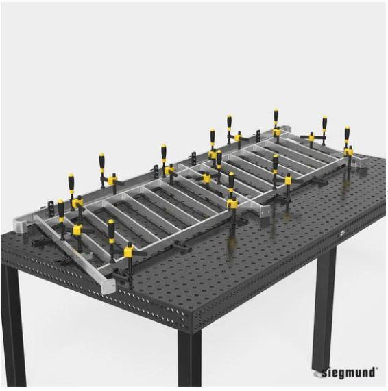 Screw Clamp with Round Pipe (Burnished) - Weldready