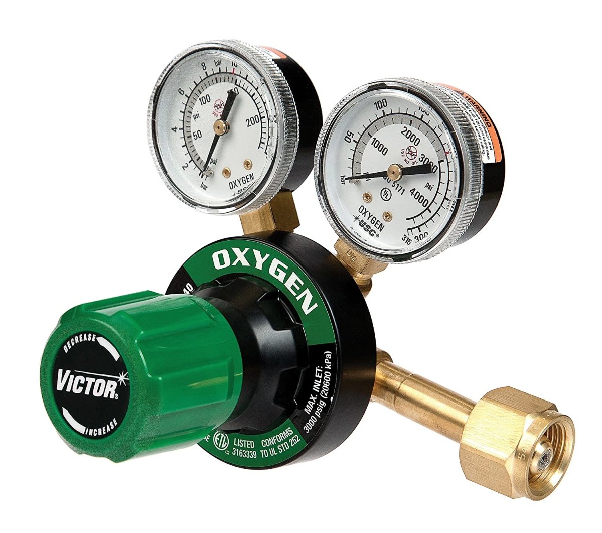 航空計器　OXYGEN REGULATOR Victor G250-150-540 Med Duty Oxygen Regulator — Weldready